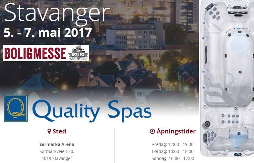 Boligmessen Stavanger Mai 2017 - Quality Spas