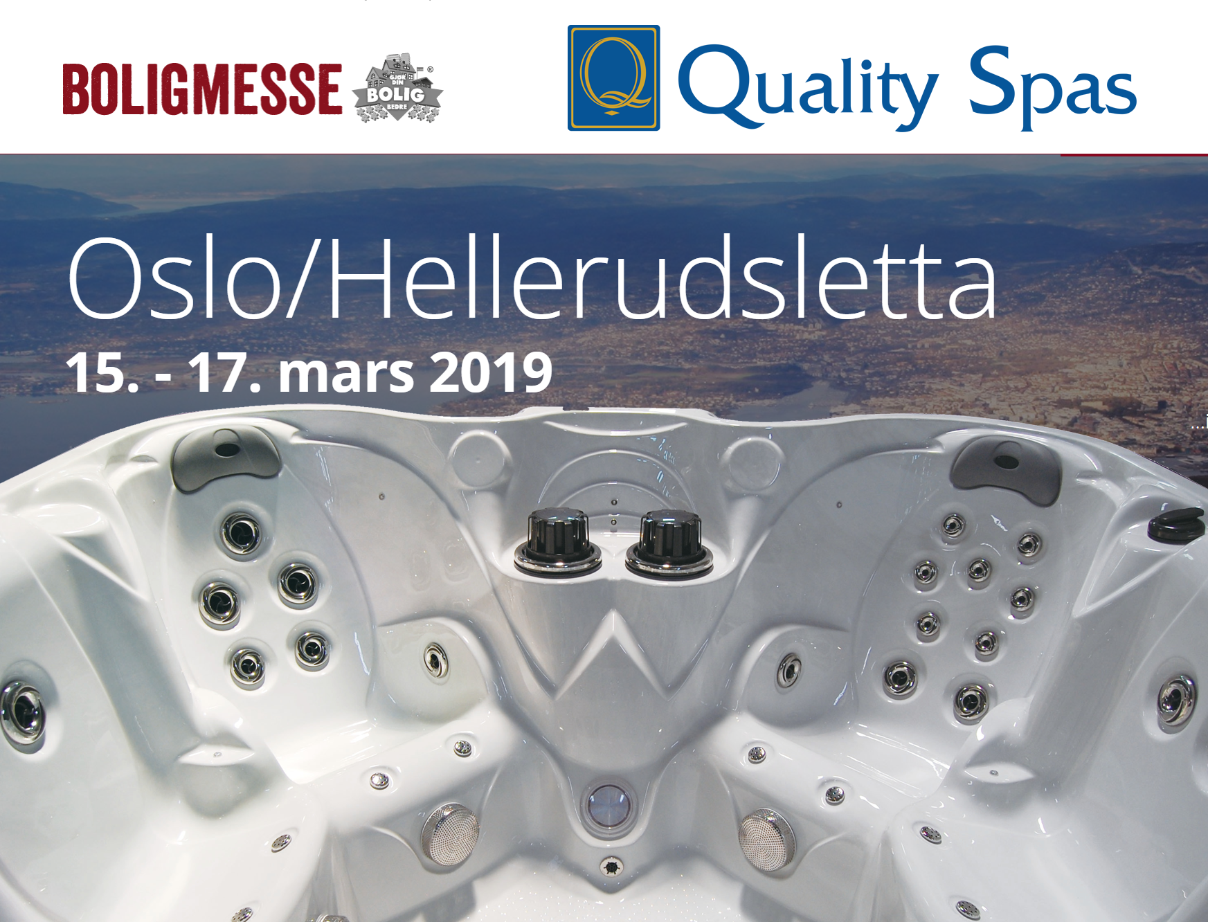 Massasjebad på Boligmessa 15-17 mars på Hellerudsletta - Quality Spas