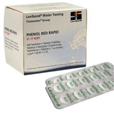 Testtabletter Phenolred Rapid (pH-tabletter) manuell